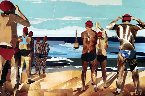 Melbourne artist Rebecca Jones - Artwork - Collage - A long way