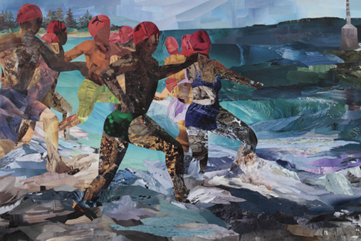 Melbourne artist Rebecca Jones - Artwork - Collage - Race