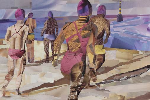 Melbourne artist Rebecca Jones - Artwork - Collage - No turning back