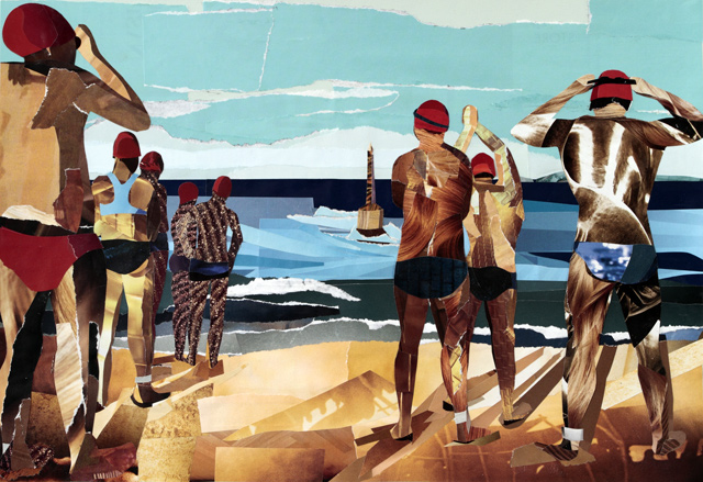 Melbourne artist Rebecca Jones - Artwork - Collage - A Long Way