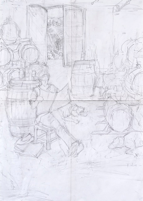 sketch by Melbourne artist Rebecca Jones