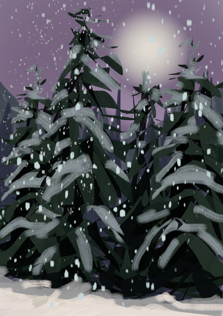 Melbourne artist Rebecca Jones - Artwork - Digital - Snow (13)