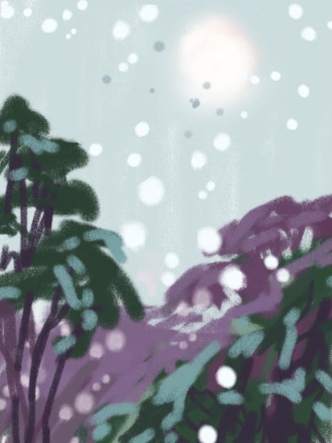 Melbourne artist Rebecca Jones - Artwork - Digital - Snow (7)