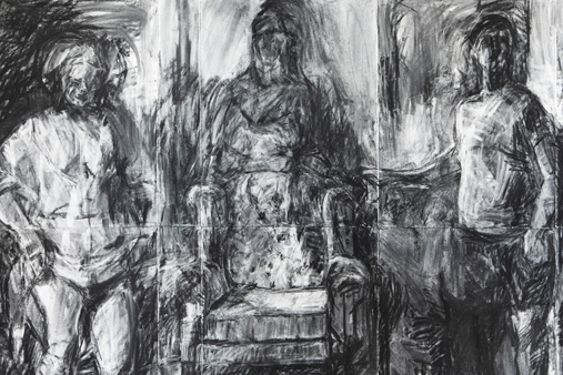 Melbourne artist Rebecca Jones - Artwork - Drawing - Seated