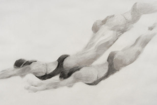Melbourne artist Rebecca Jones - Artwork - Drawing - Swimming