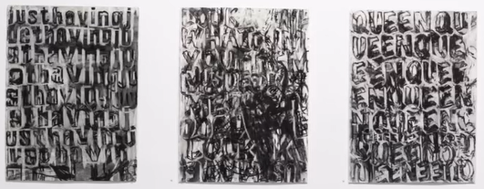 Melbourne artist Rebecca Jones - Artwork - Drawing - Chosen Words