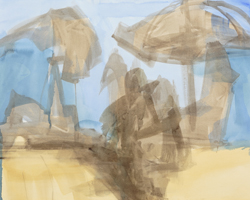 Melbourne artist Rebecca Jones - Artwork - Drawing - Coast - Scorcher