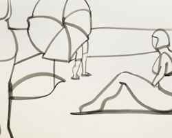 Melbourne artist Rebecca Jones - Artwork - Drawing - Coast - Summer