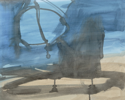 Melbourne artist Rebecca Jones - Artwork - Drawing - Coast - Umbrella II