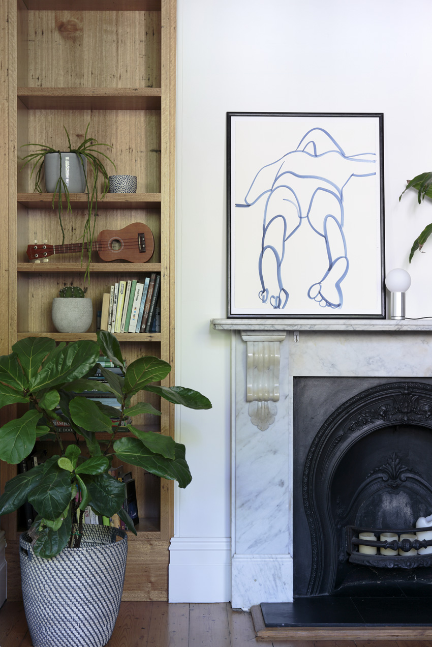 Melbourne artist Rebecca Jones - Artwork - Drawing - Coast - Flat Out (insitu)