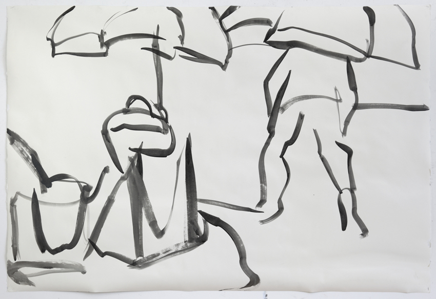 Melbourne artist Rebecca Jones - Artwork - Drawing - Coast - Setting up