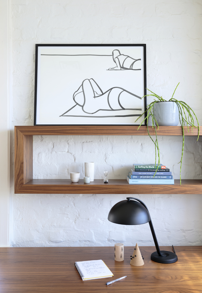 Melbourne artist Rebecca Jones - Artwork - Drawing - Coast - Sun and Sand (insitu)