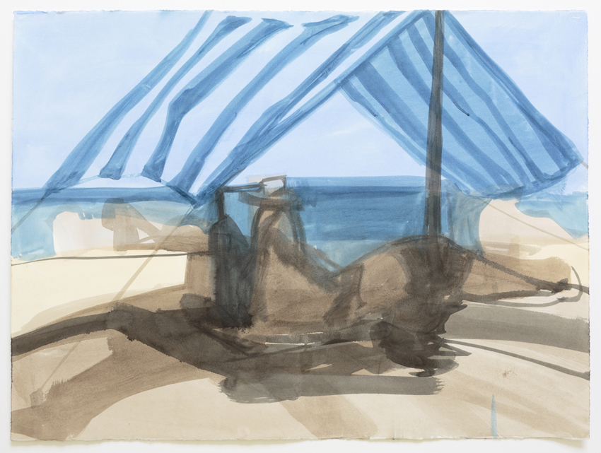 Melbourne artist Rebecca Jones - Artwork - Drawing - Coast - Sunshade