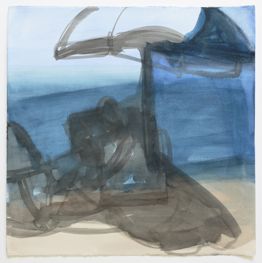 Melbourne artist Rebecca Jones - Artwork - Drawing - Coast - Umbrella I