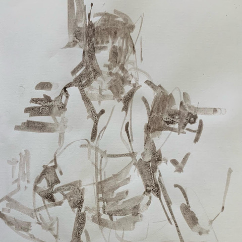 Fast Drawing series by Melbourne artist Rebecca Jones