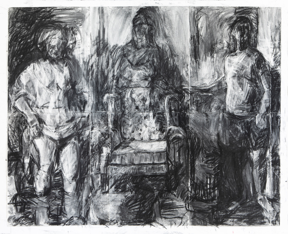 Melbourne artist Rebecca Jones - Artwork - Drawing - Seated