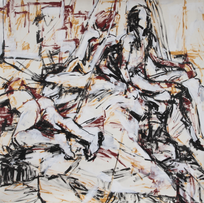 Melbourne artist Rebecca Jones - Artwork - Drawing - New York Drawings - Naked in New York