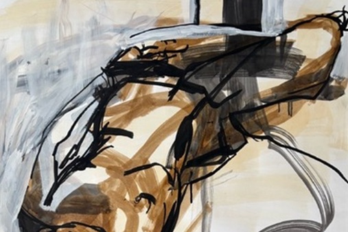 Melbourne artist Rebecca Jones - Artwork - Drawing - Space and Volume - Reclining Woman