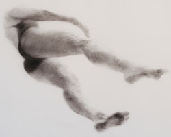 Melbourne artist Rebecca Jones - Artwork - Drawing - Swimming - Depth - Adrift