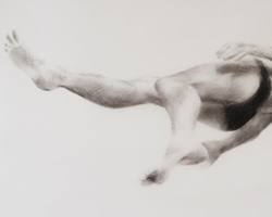 Melbourne artist Rebecca Jones - Artwork - Drawing - Swimming - Depth - Drifting