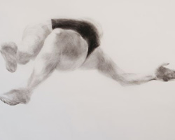 Melbourne artist Rebecca Jones - Artwork - Drawing - Swimming - Depth - Pertinacious