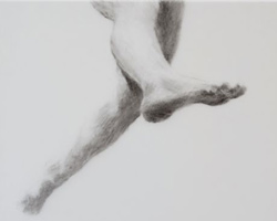 Melbourne artist Rebecca Jones - Artwork - Drawing - Swimming - Depth - Saturday Morning I