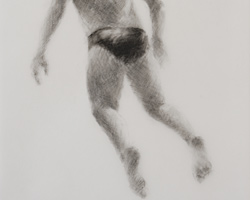 Melbourne artist Rebecca Jones - Artwork - Drawing - Swimming - Depth - Saturday Morning X