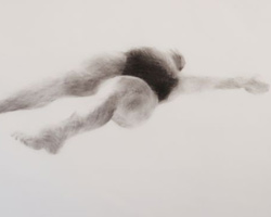 Melbourne artist Rebecca Jones - Artwork - Drawing - Swimming - Depth - Stretch