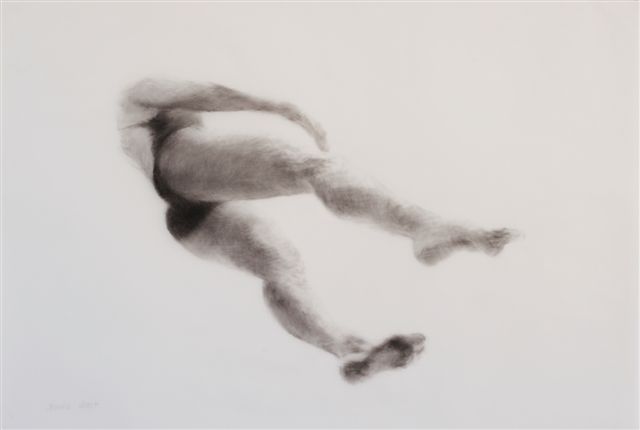 Melbourne artist Rebecca Jones - Artwork - Drawing - Swimming - Depth - Adrift