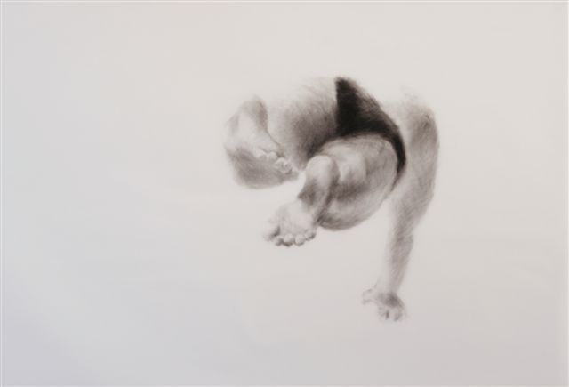 Melbourne artist Rebecca Jones - Artwork - Drawing - Swimming - Depth - Coast