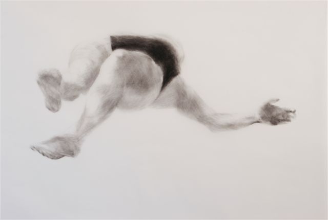 Melbourne artist Rebecca Jones - Artwork - Drawing - Swimming - Depth - Pertinacious