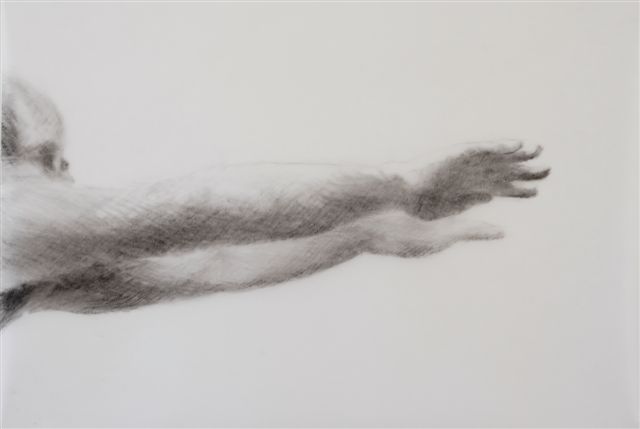 Melbourne artist Rebecca Jones - Artwork - Drawing - Swimming - Depth - Saturday Morning II