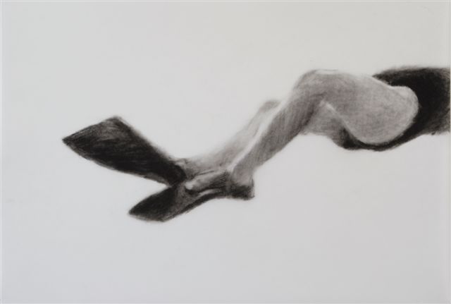Melbourne artist Rebecca Jones - Artwork - Drawing - Swimming - Depth - Saturday Morning IV