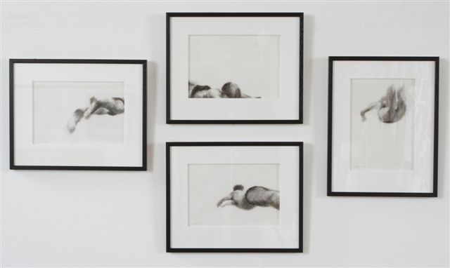 Melbourne artist Rebecca Jones - Artwork - Drawing - Swimming - Depth - Squad Series