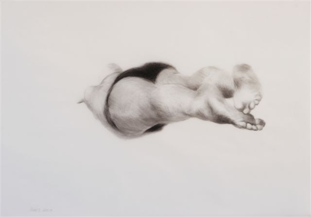 Melbourne artist Rebecca Jones - Artwork - Drawing - Swimming - Depth - Streamline