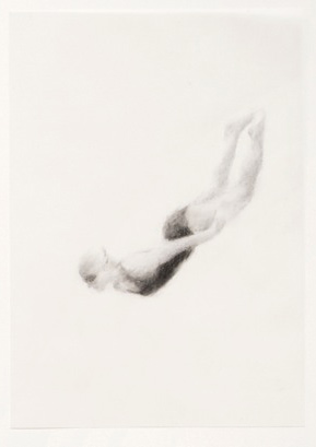 Melbourne artist Rebecca Jones - Artwork - Drawing - Swimming - Flow 3