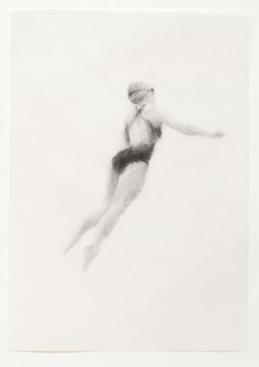 Melbourne artist Rebecca Jones - Artwork - Drawing - Swimming - Flow 9