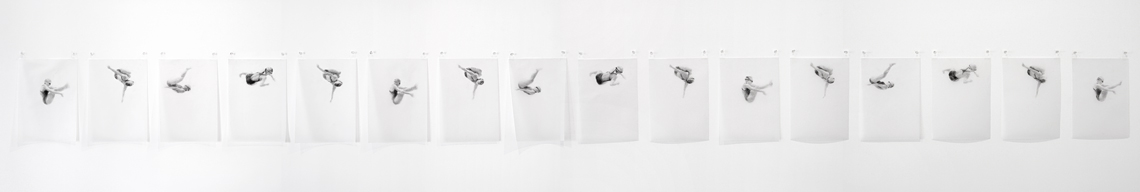 Melbourne artist Rebecca Jones - Artwork - Drawing - Swimming - Tumbleturn