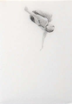 Melbourne artist Rebecca Jones - Artwork - Drawing - Swimming - Tumbleturn 12