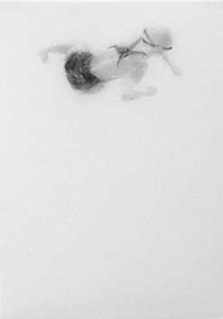 Melbourne artist Rebecca Jones - Artwork - Drawing - Swimming - Tumbleturn 14