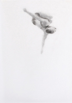 Melbourne artist Rebecca Jones - Artwork - Drawing - Swimming - Tumbleturn 2