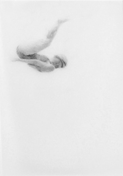 Melbourne artist Rebecca Jones - Artwork - Drawing - Swimming - Tumbleturn 3