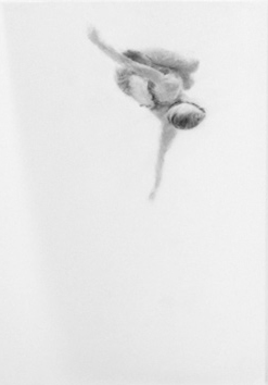 Melbourne artist Rebecca Jones - Artwork - Drawing - Swimming - Tumbleturn 5