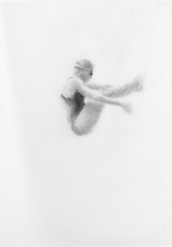 Melbourne artist Rebecca Jones - Artwork - Drawing - Swimming - Tumbleturn 6