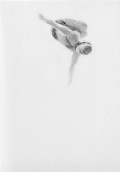 Melbourne artist Rebecca Jones - Artwork - Drawing - Swimming - Tumbleturn 7