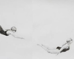 Melbourne artist Rebecca Jones - Drawing - Swimming - Water