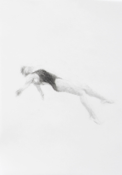 Melbourne artist Rebecca Jones's drawing - Swimming - Water 12