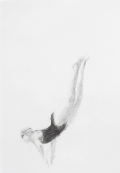 Melbourne artist Rebecca Jones's drawing - Swimming - Water 13