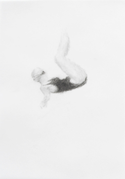 Melbourne artist Rebecca Jones's drawing - Swimming - Water 16