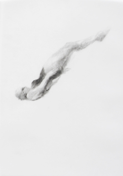 Melbourne artist Rebecca Jones's drawing - Swimming - Water 3